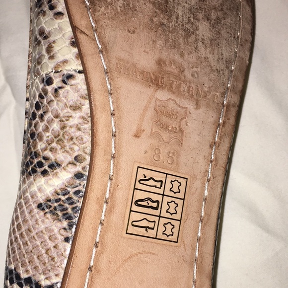 Ladies python flats 8.5 preowned good condition . - Picture 4 of 5